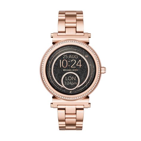 michael kors beige horloge dames|michael kors horloge dames smartwatch.